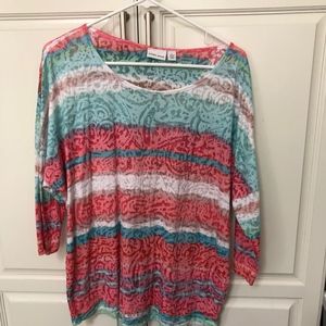 Tribal.jeans blouse, size L